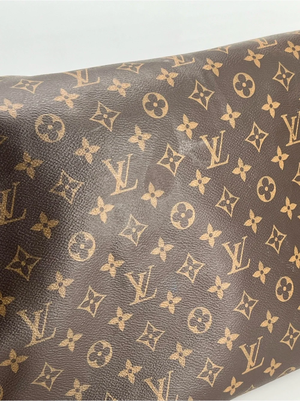 Louis Vuitton Keepall Bandouliere 50 Monogram Brown Leather Duffel Bag